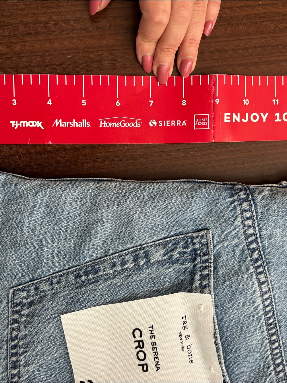 rag & bone Serena Crop Light Wash Denim Jeans - Picture 6 of 9